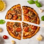 PIZZA CETOGÊNICA DE COGUMELOS
