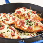 FRANGO COM QUEIJO E BACON